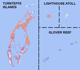 Range map of Crocodylus acutus